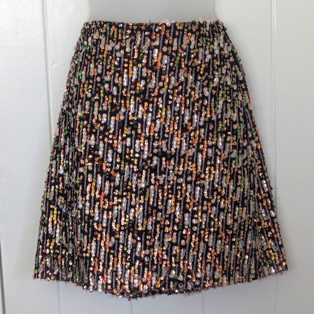 Anthropologie Corey Lynn Calter Sequin Skirt Maximalist Whimsigoth Rebel Punk 6